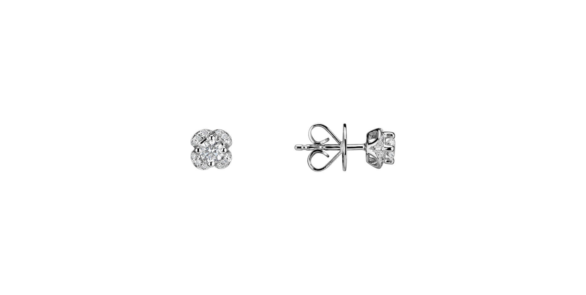 Diamond earrings Brilliant Petals