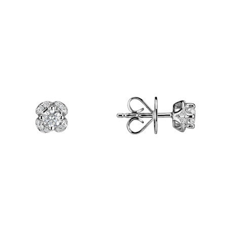 Diamond earrings Brilliant Petals