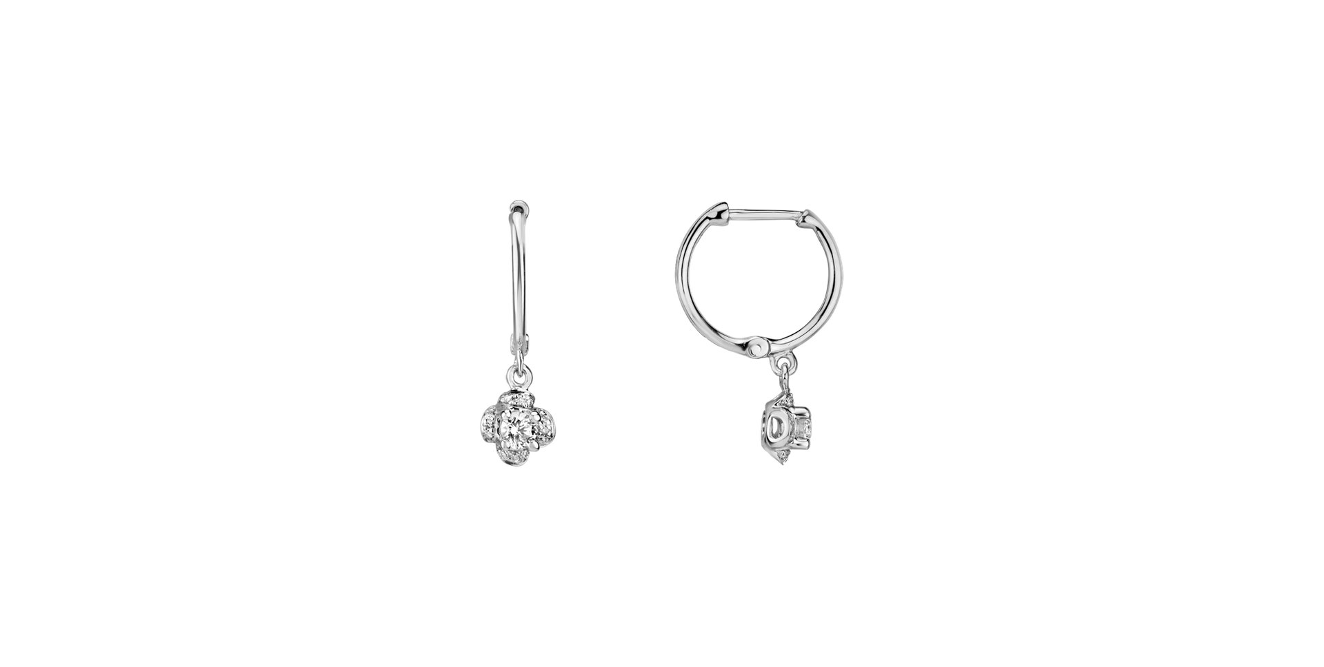 Diamond earrings Brilliant Petals