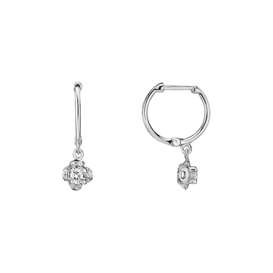 Diamond earrings Brilliant Petals