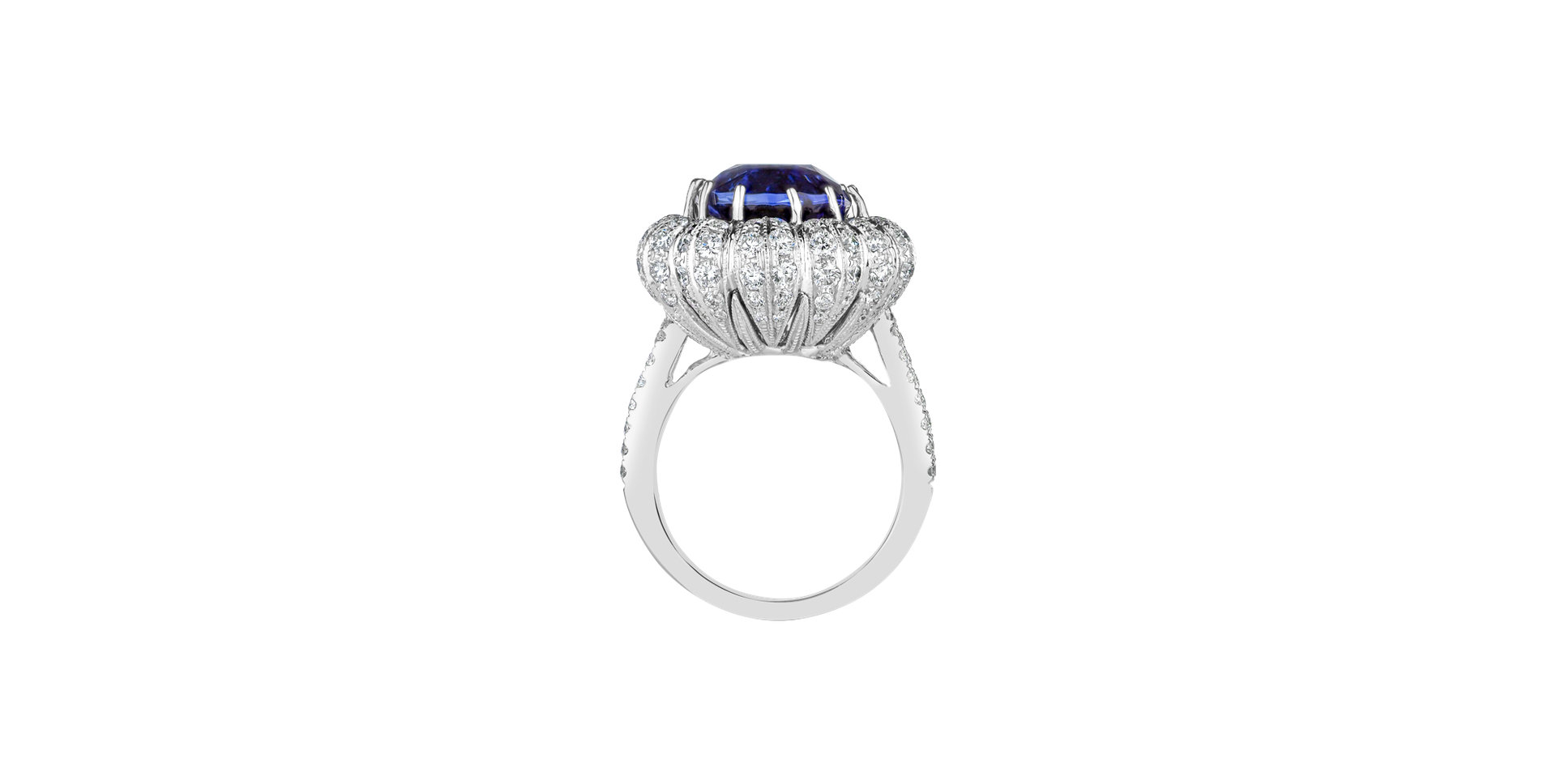 Diamond ring with Tanzanite Thuzad