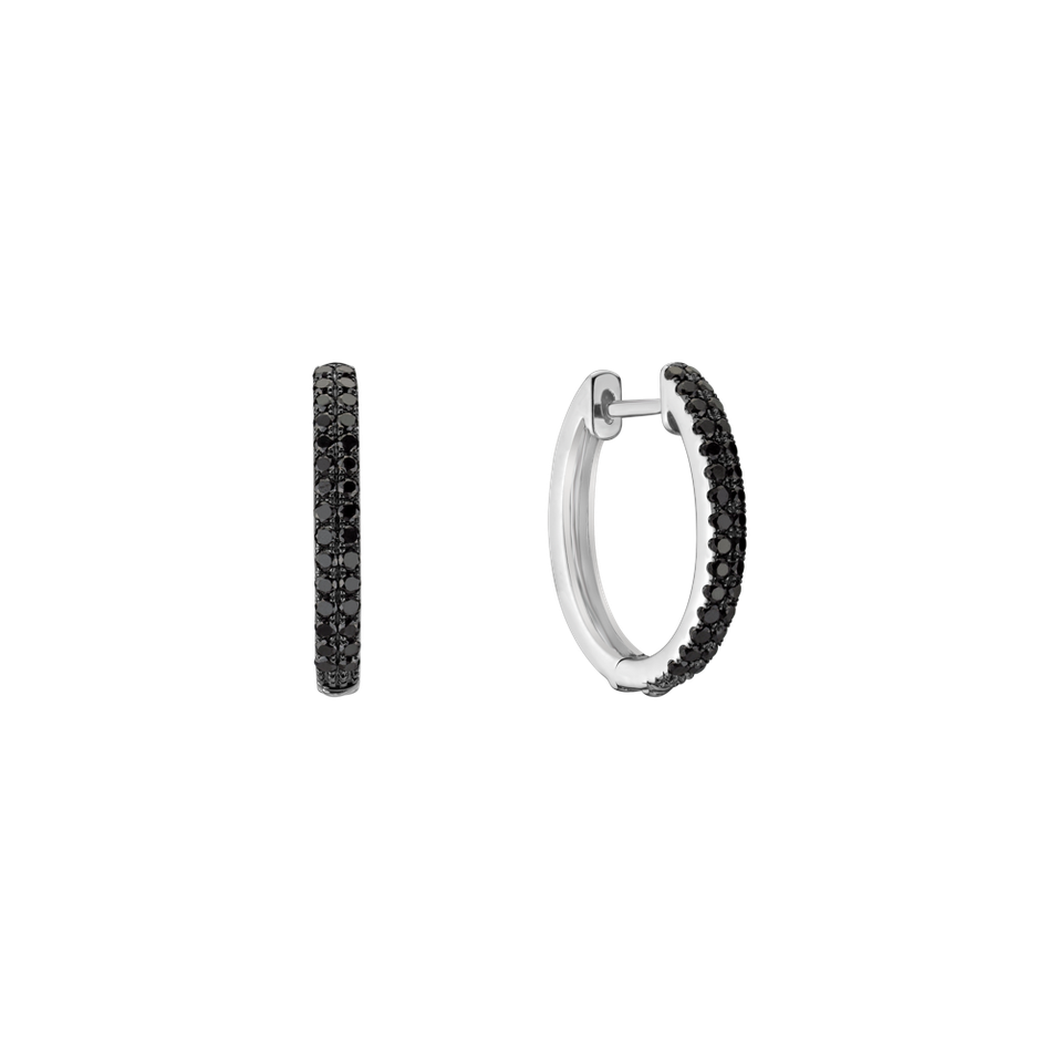 Earrings with black diamonds Seductive Desire