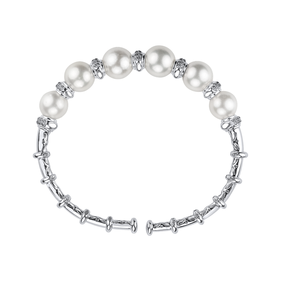 Diamond bracelet with Pearl Virgin Divine