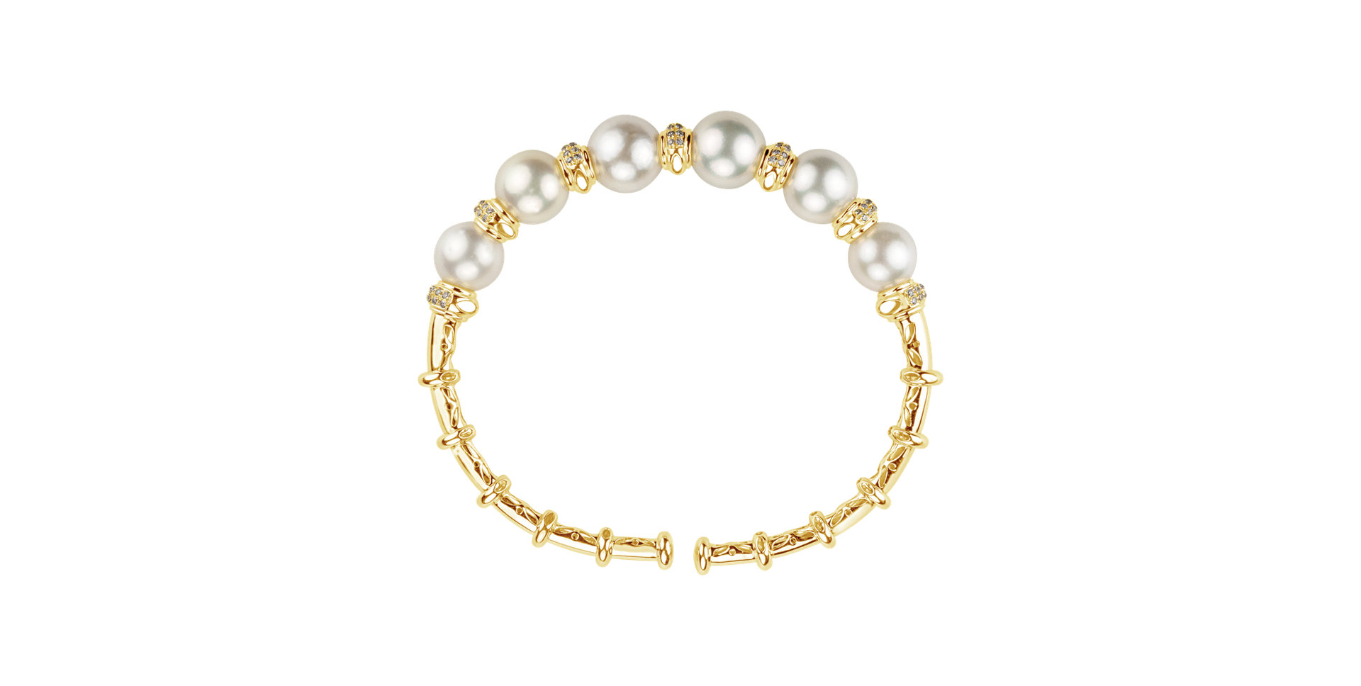 Diamond bracelet with Pearl Virgin Divine