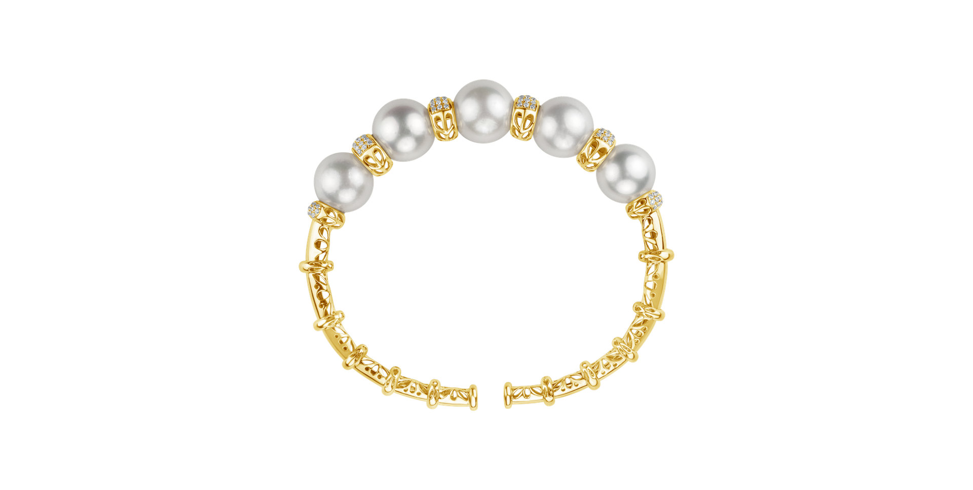 Diamond bracelet with Pearl Queens Pearl