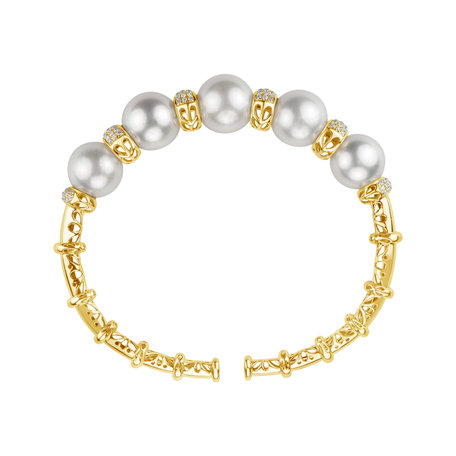 Diamond bracelet with Pearl Queens Pearl