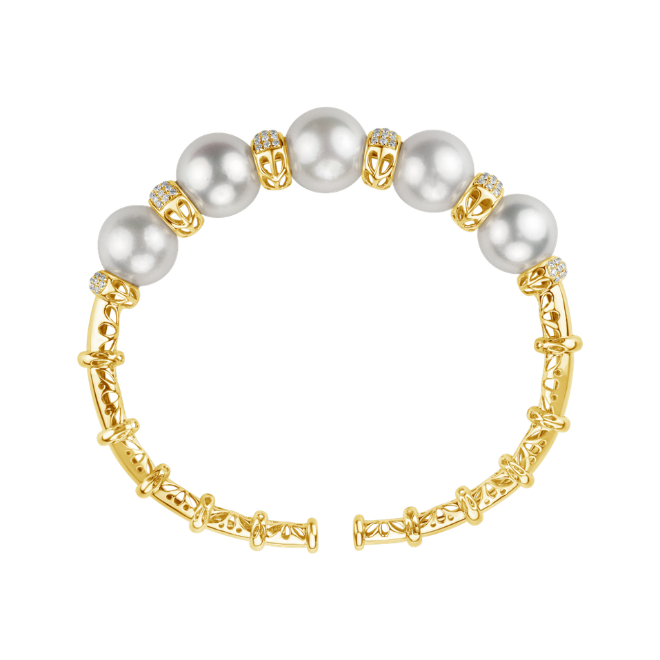 Diamond bracelet with Pearl Queens Pearl