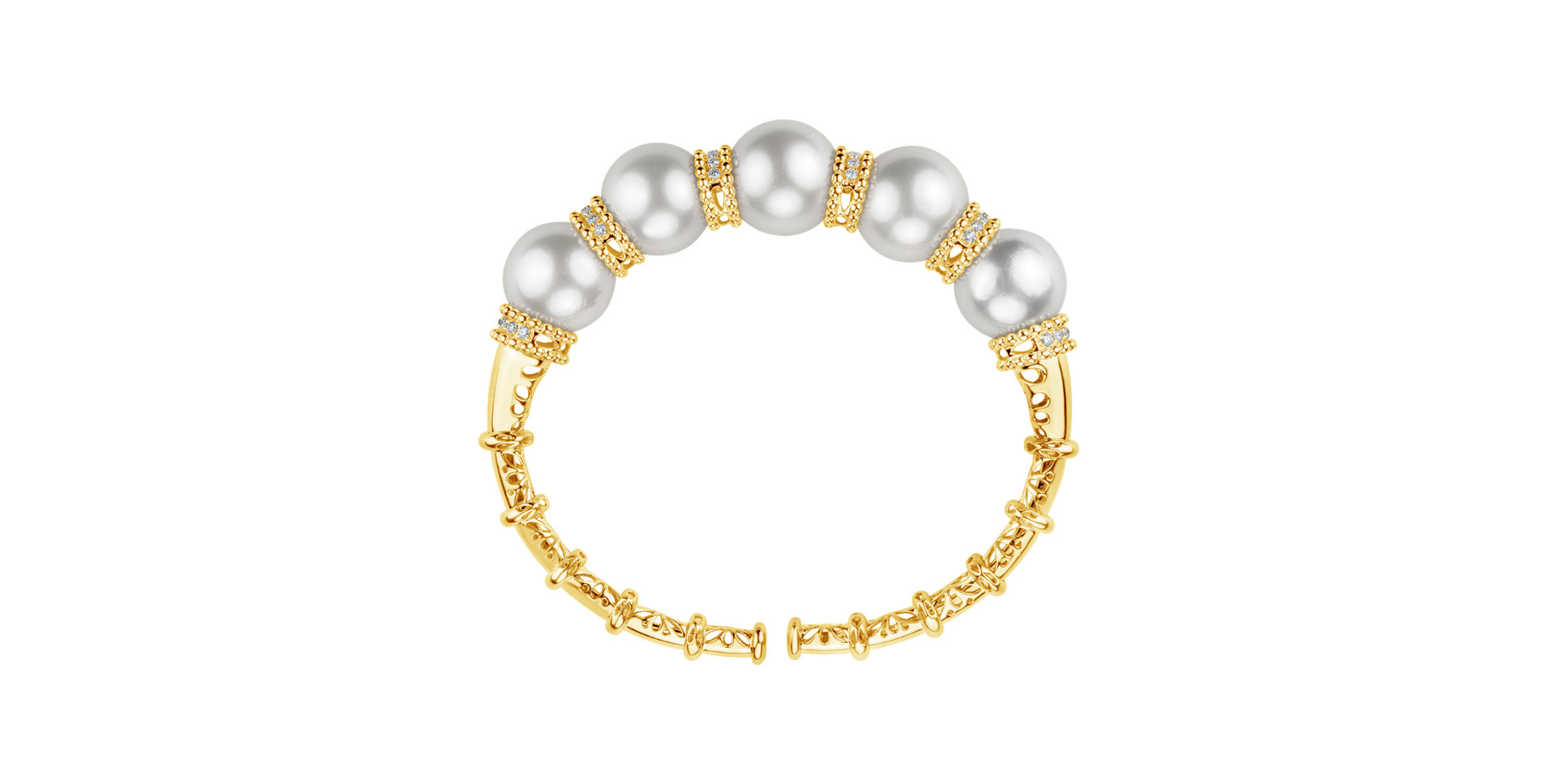 Diamond bracelet with Pearl Royalty  Pearl