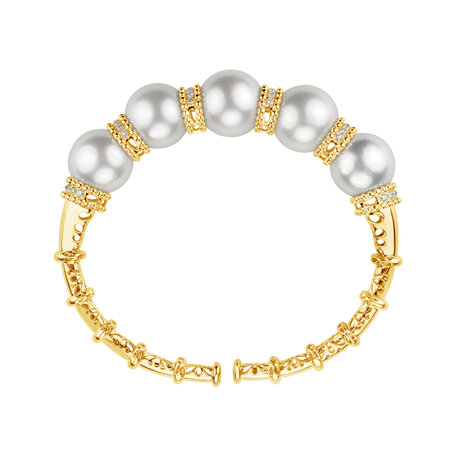 Diamond bracelet with Pearl Royalty  Pearl