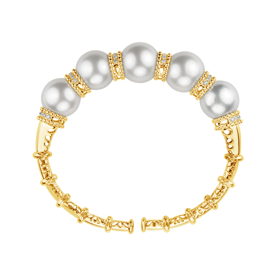Diamond bracelet with Pearl Royalty  Pearl