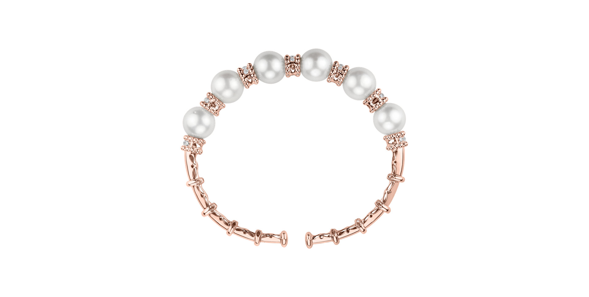 Diamond bracelet with Pearl Virgin Symphony