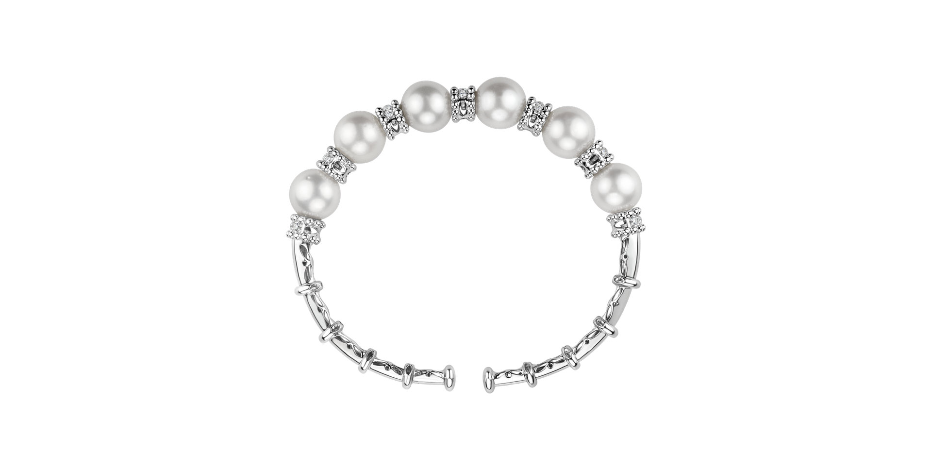 Diamond bracelet with Pearl Virgin Symphony