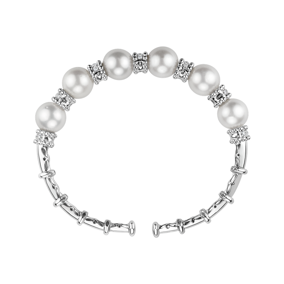 Diamond bracelet with Pearl Virgin Symphony