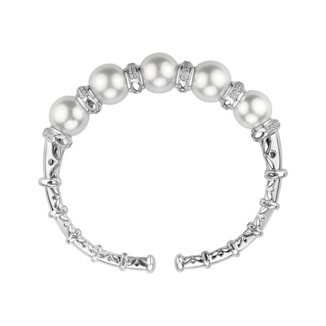 Diamond bracelet with Pearl Lake Secret