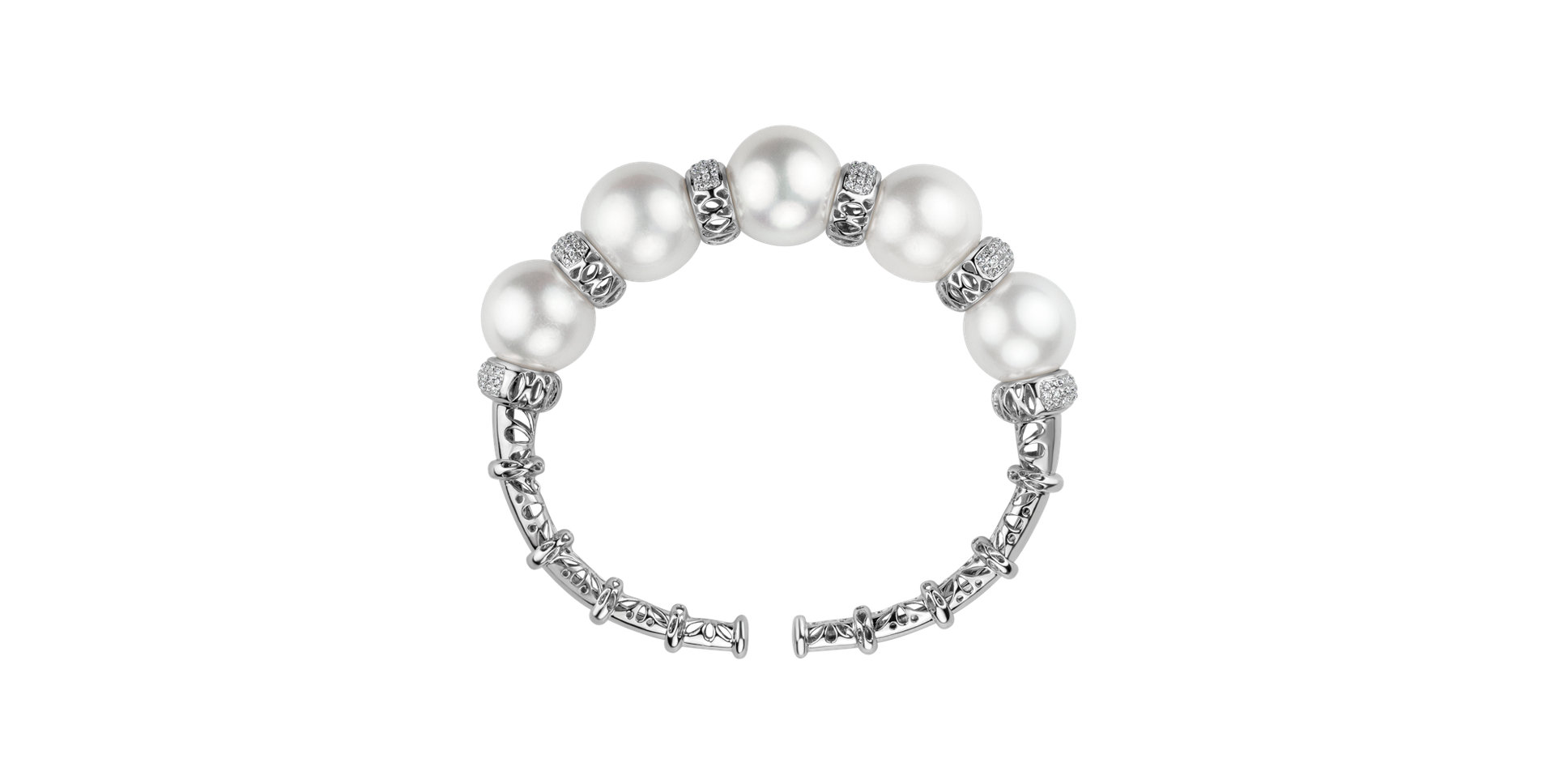 Diamond bracelet with Pearl Virgin Miracle