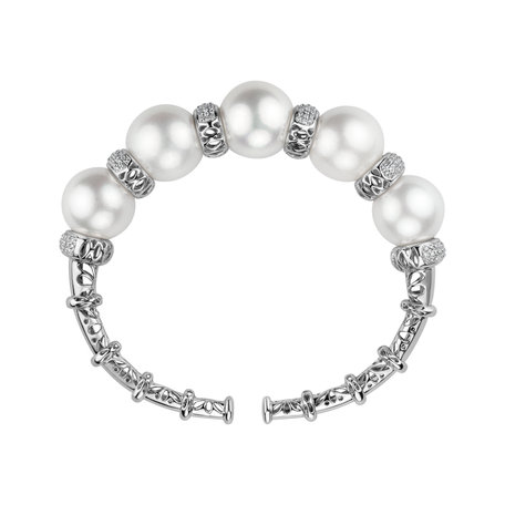 Diamond bracelet with Pearl Virgin Miracle
