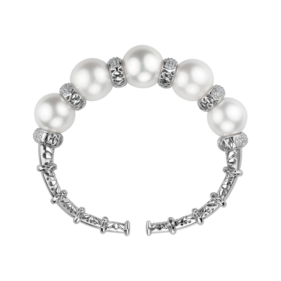 Diamond bracelet with Pearl Virgin Miracle