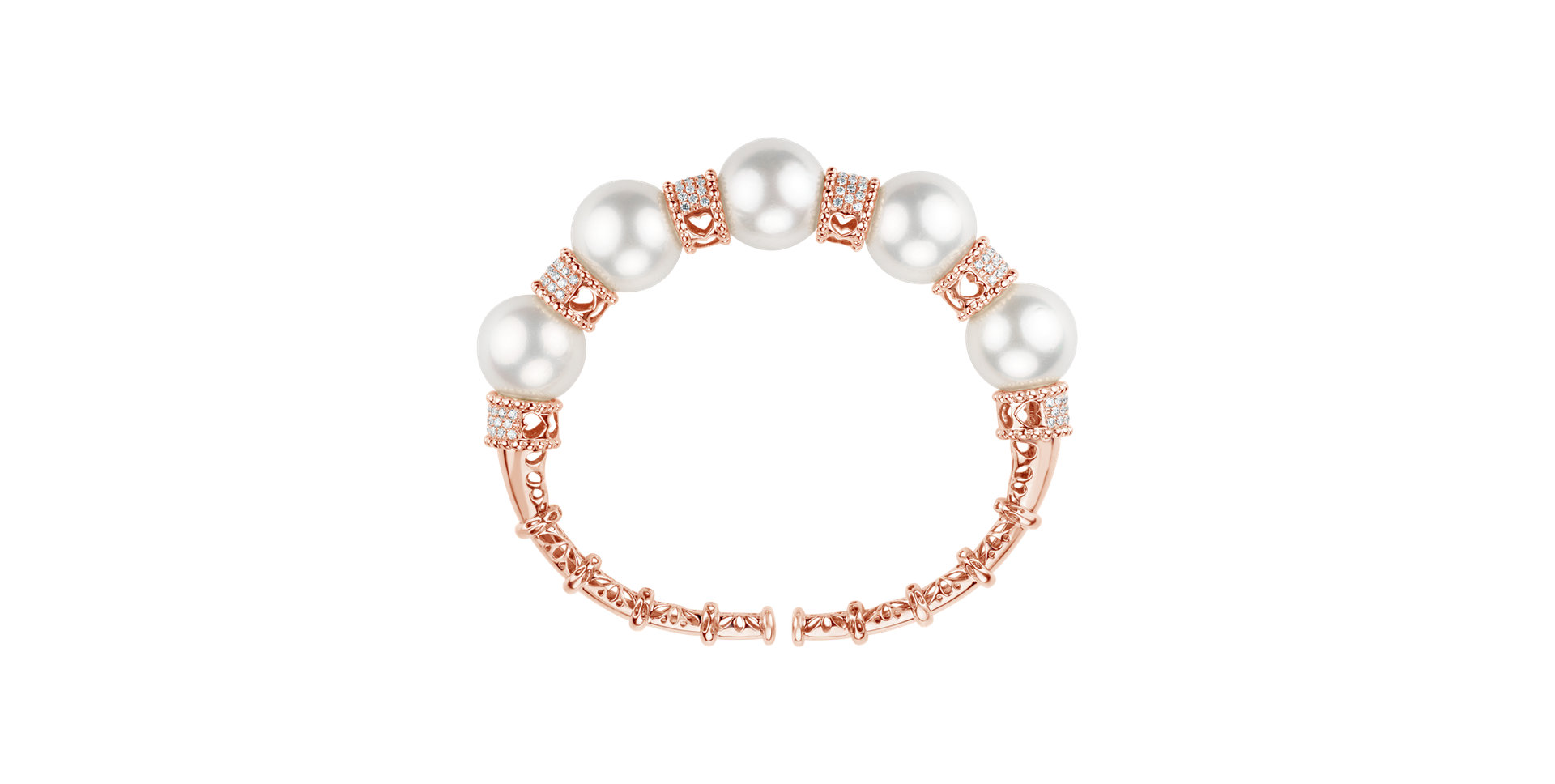 Diamond bracelet with Pearl Lake Fairytale