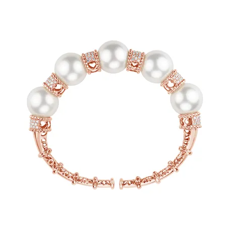 Diamond bracelet with Pearl Lake Fairytale