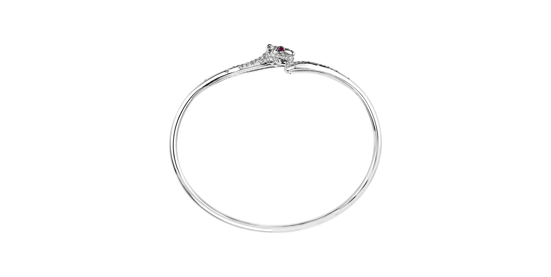 Diamond bracelet with Ruby Tiger Triangle