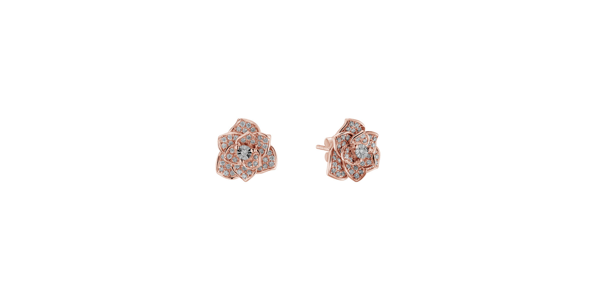 Diamond earrings Heavenly Flower