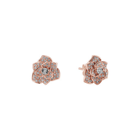Diamond earrings Heavenly Flower
