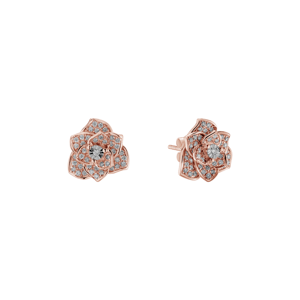 Diamond earrings Heavenly Flower