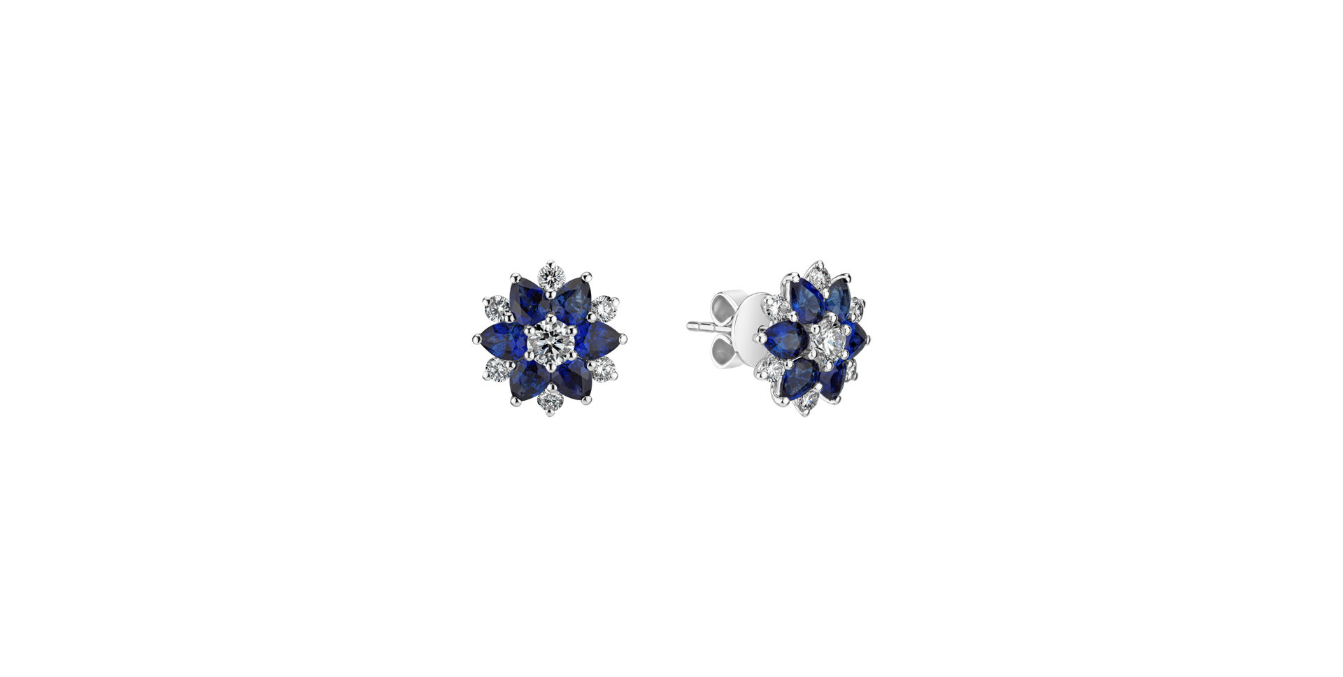 Diamond earrings and Sapphire Sparkle of Hope