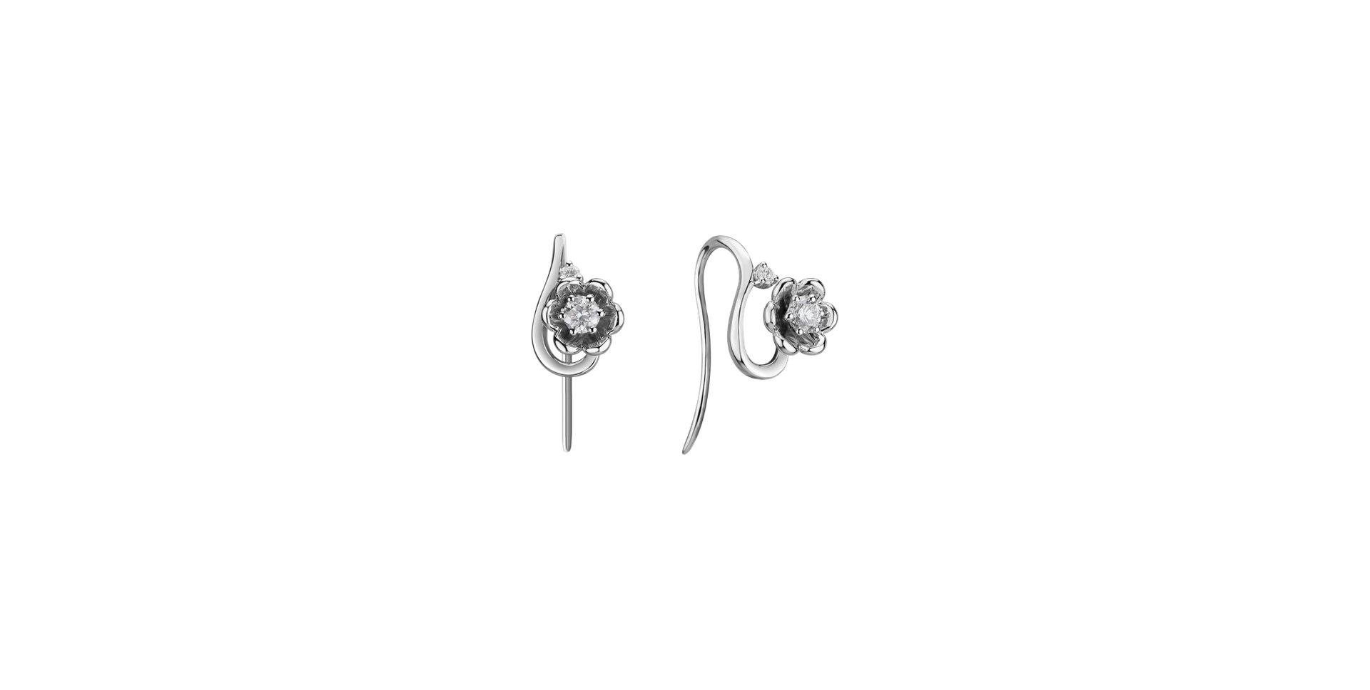 Diamond earrings Flowering Secret