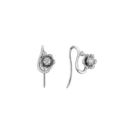 Diamond earrings Flowering Secret