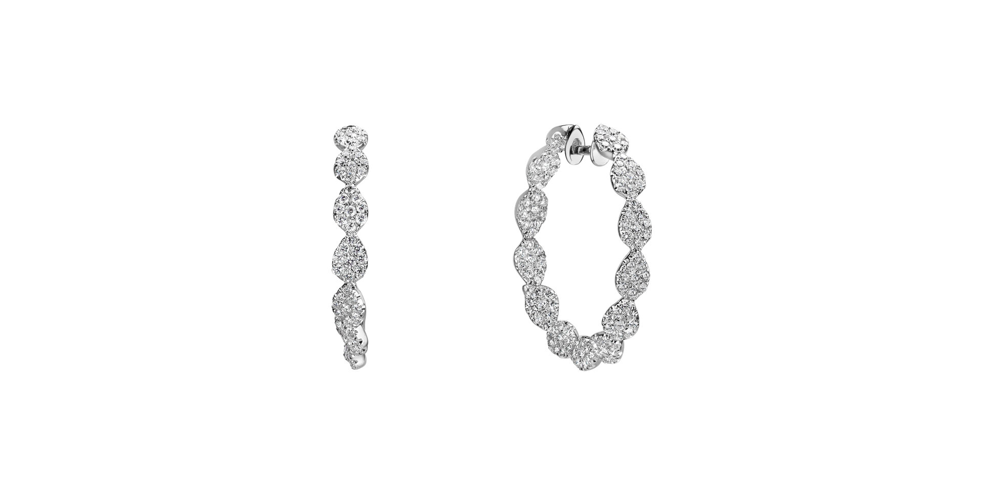 Diamond earrings Amazing Shape