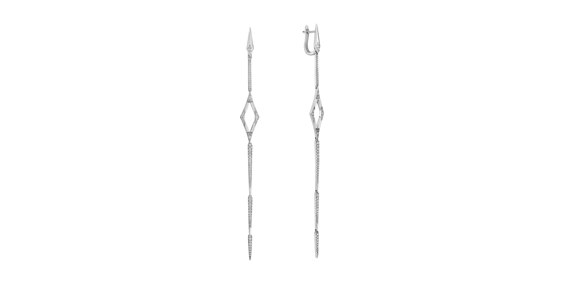 Diamond earrings Charming Spear