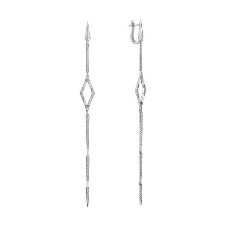 Diamond earrings Charming Spear