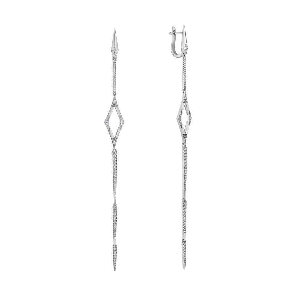 Diamond earrings Charming Spear