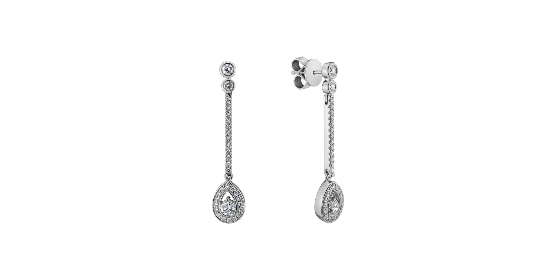 Diamond earrings Glamour Drop