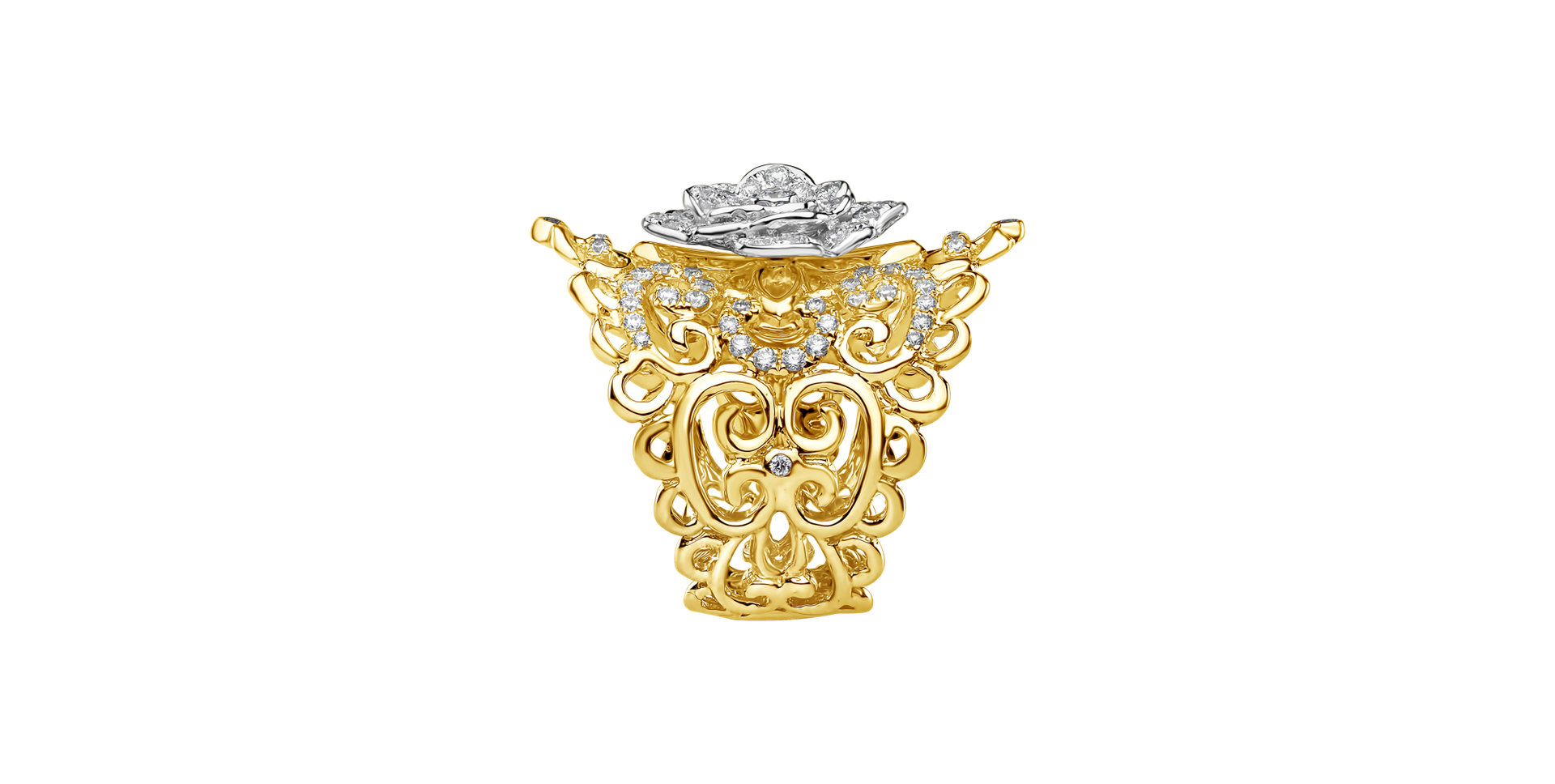 Diamond ring Fleur Royale