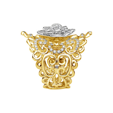 Diamond ring Fleur Royale