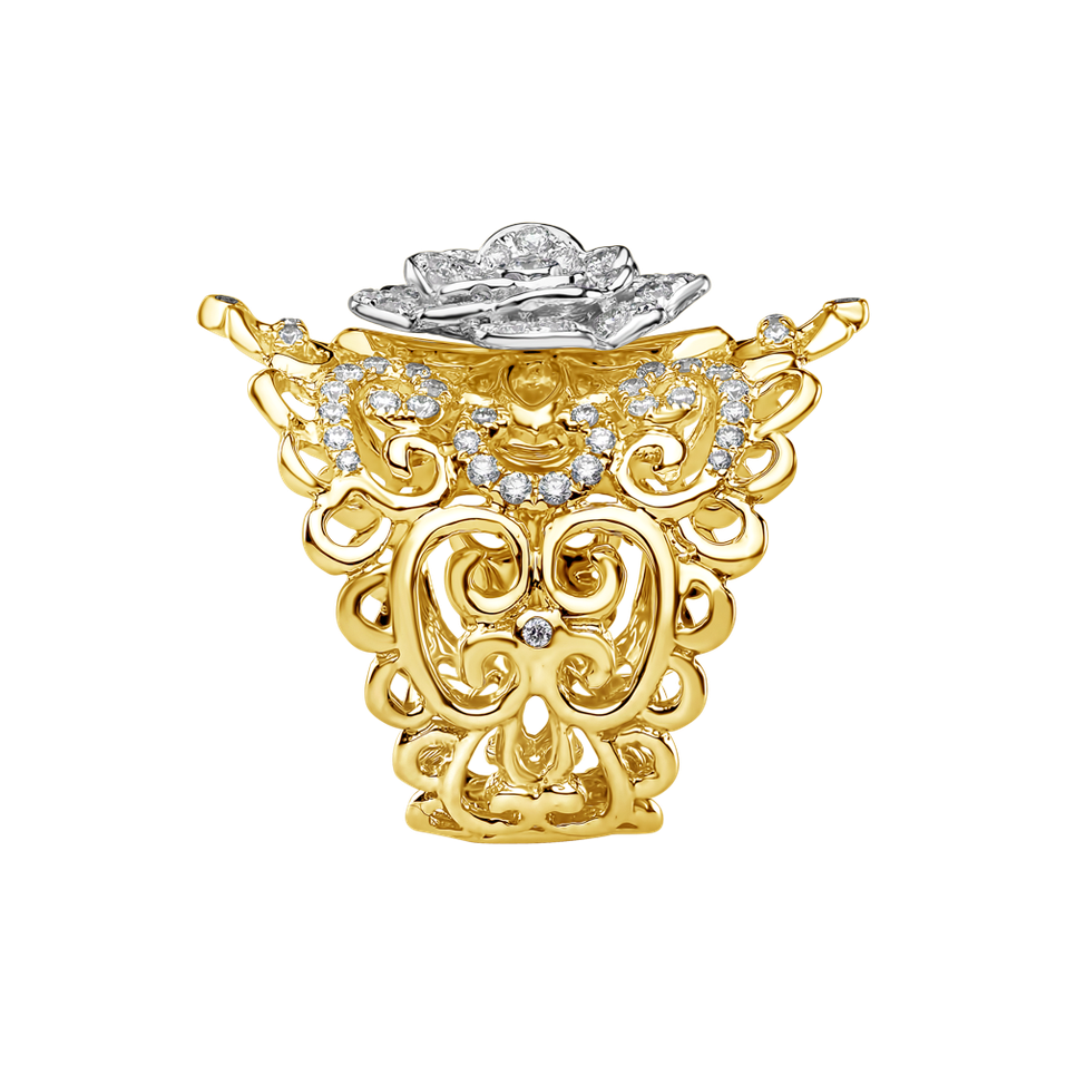 Diamond ring Fleur Royale