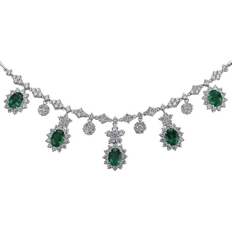 Diamond necklace with Emerald Miracle Highness