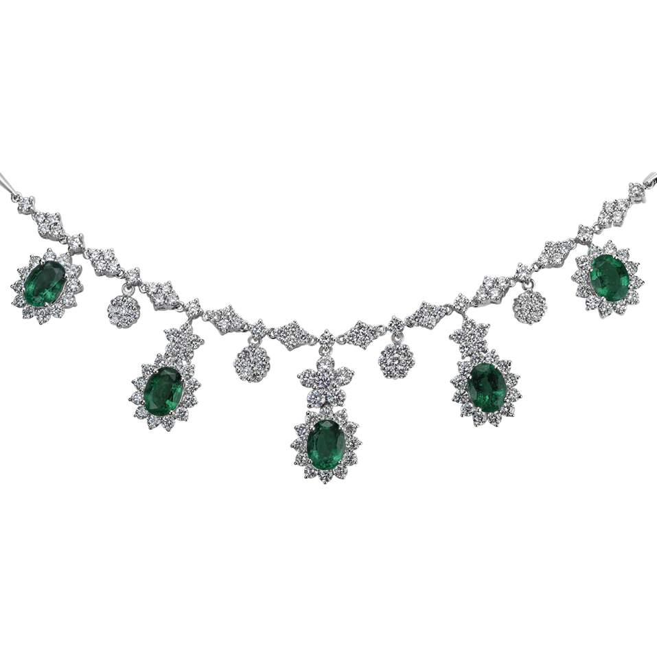 Diamond necklace with Emerald Miracle Highness