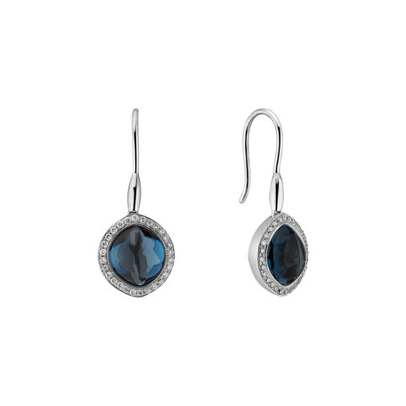 Diamond earrings with Topaz Centauria