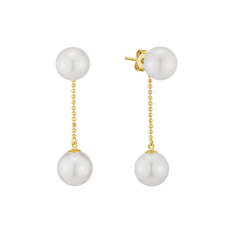 Earrings with Pearl Sea Song