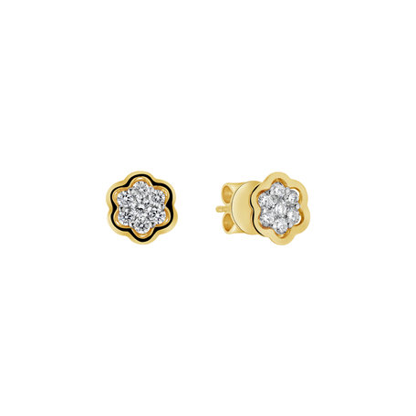 Diamond earrings Galaxy Bloom