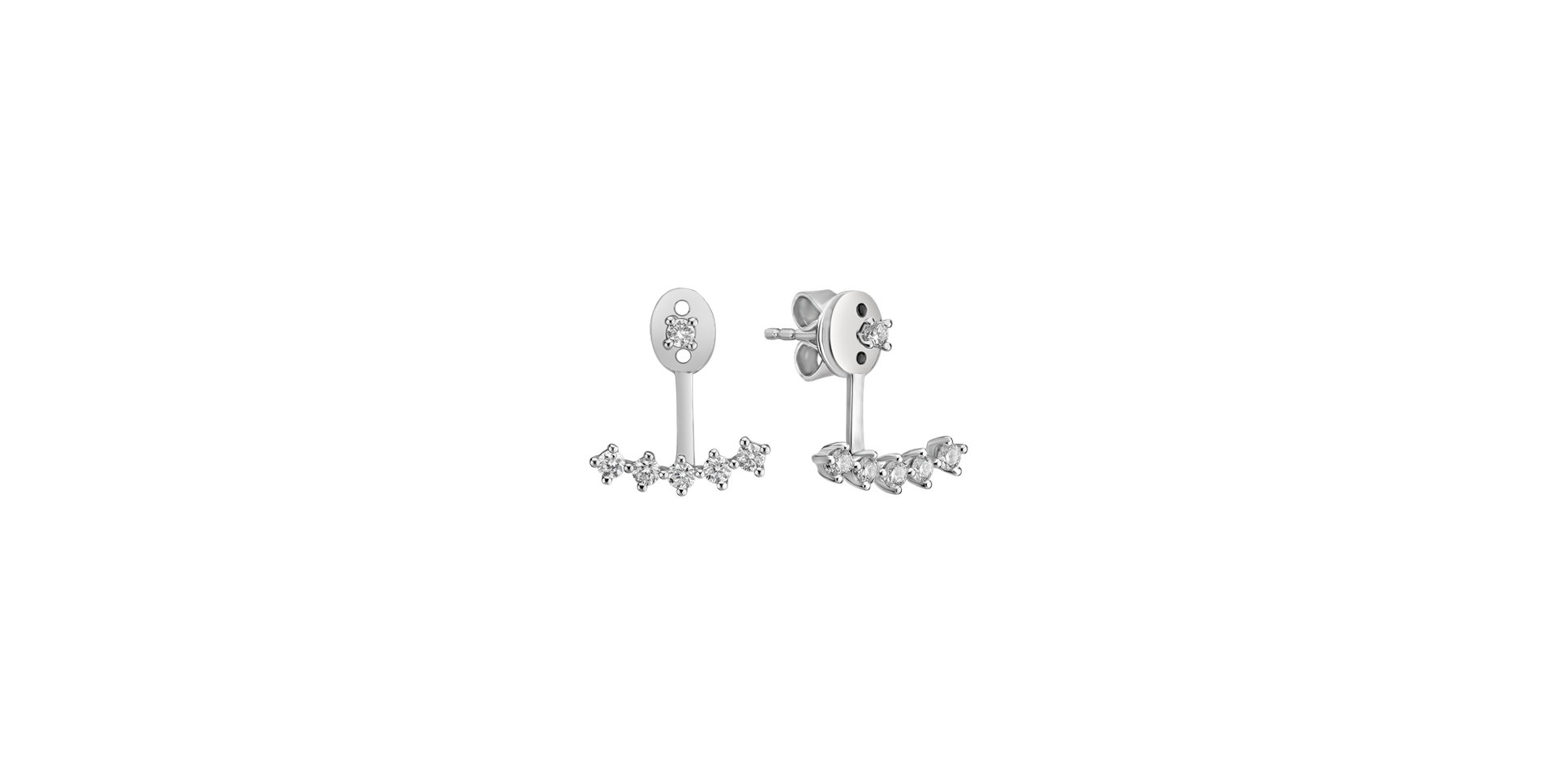 Diamond earrings Charming Anchor