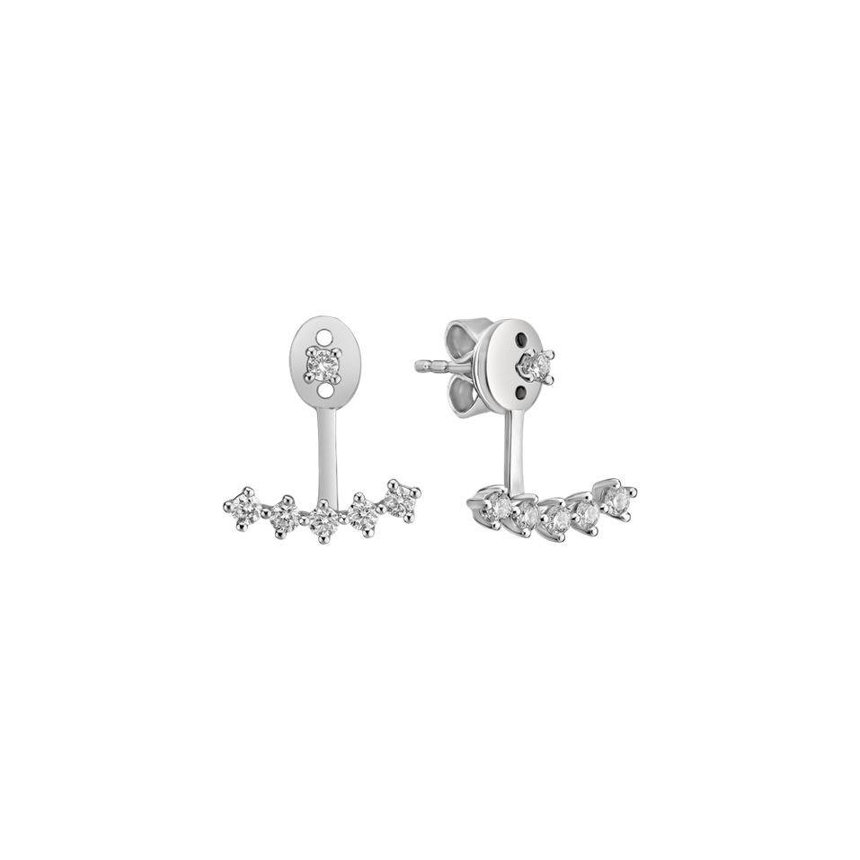 Diamond earrings Charming Anchor