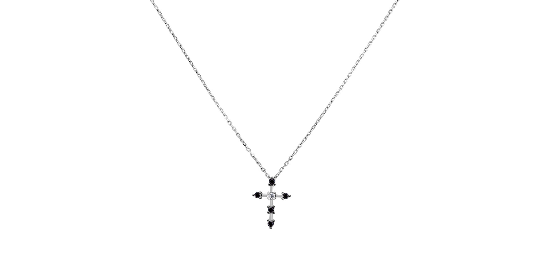 Diamond necklace Glittering Cross