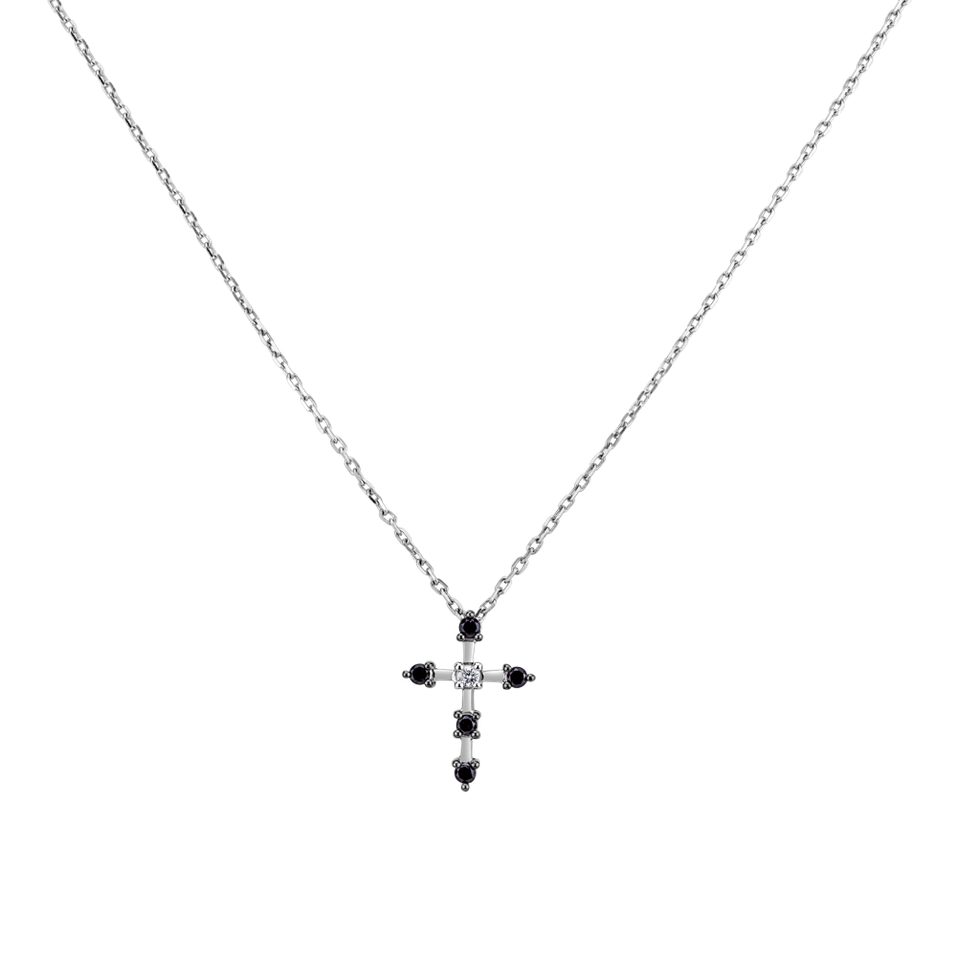 Diamond necklace Glittering Cross