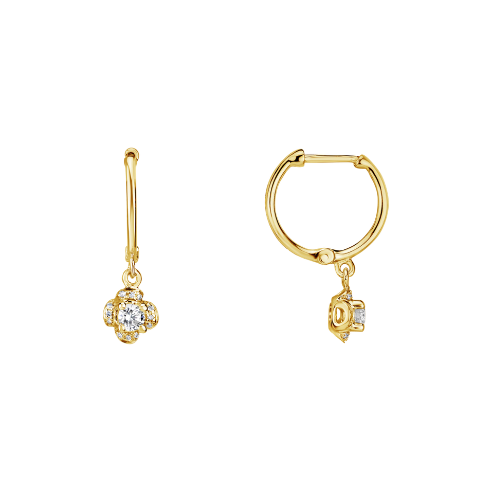Diamond earrings Brilliant Petals