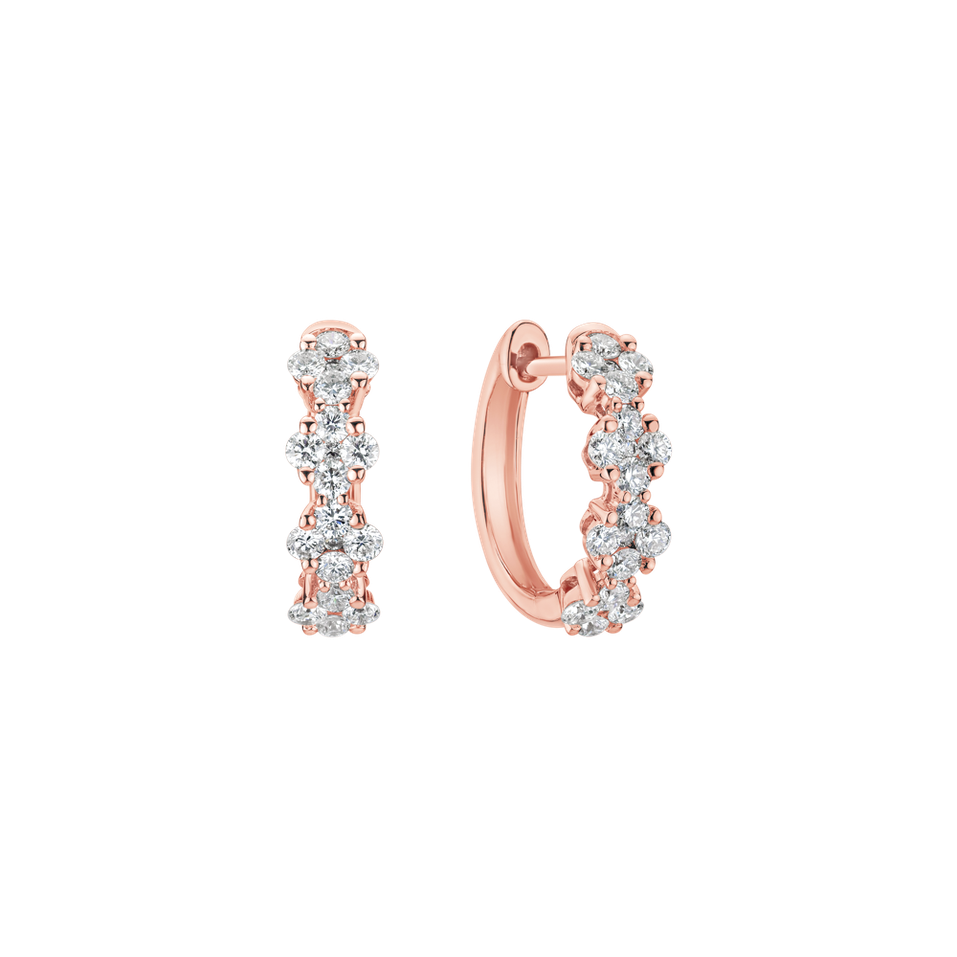 Diamond earrings Gilded Aura