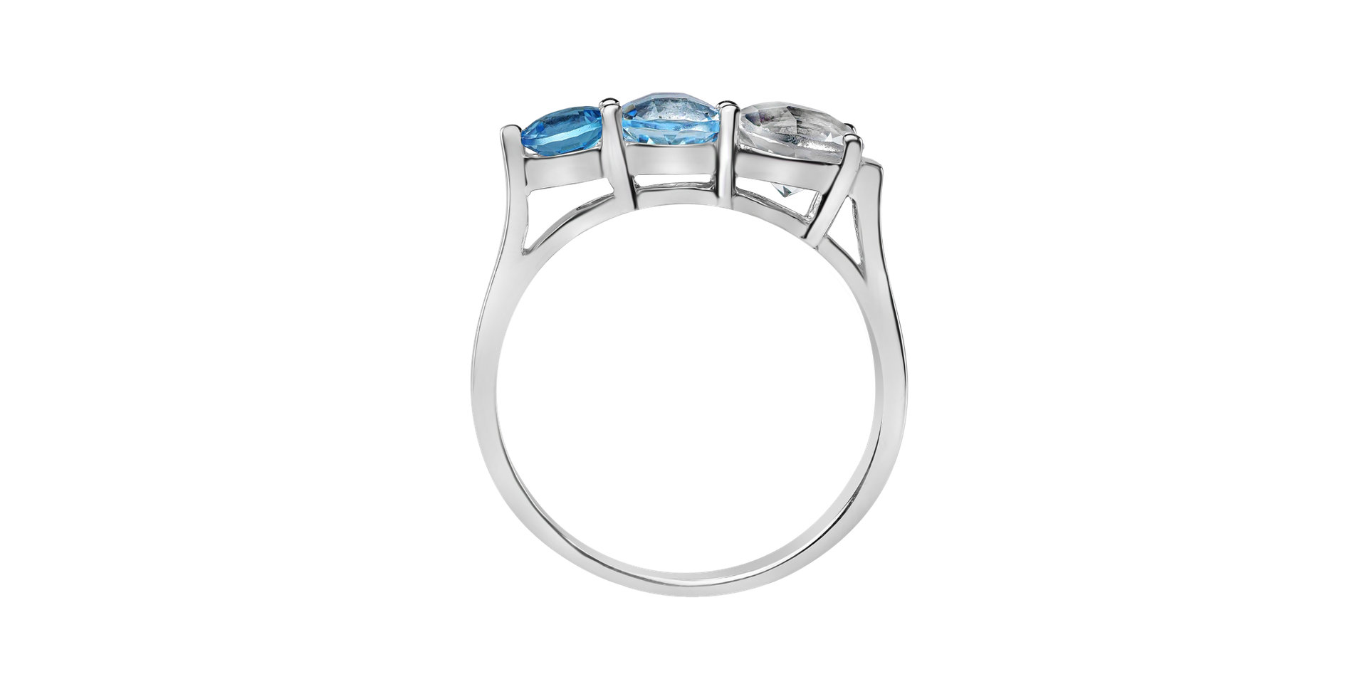 Ring with Topazes Tripple Bonbons